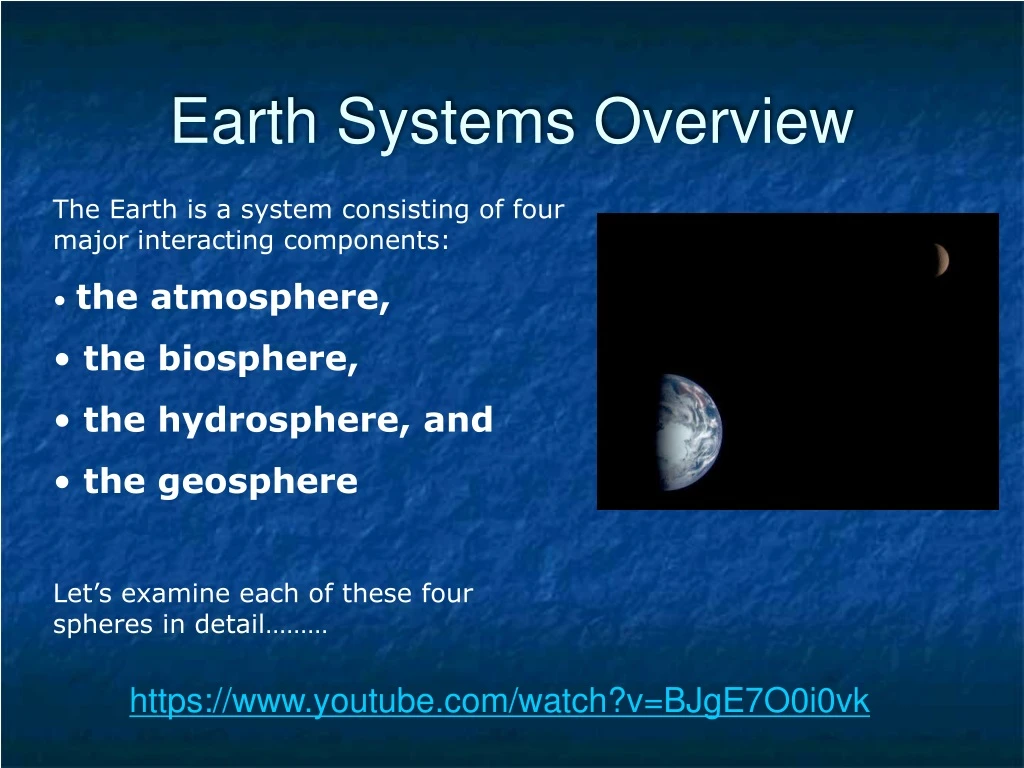 earth systems overview