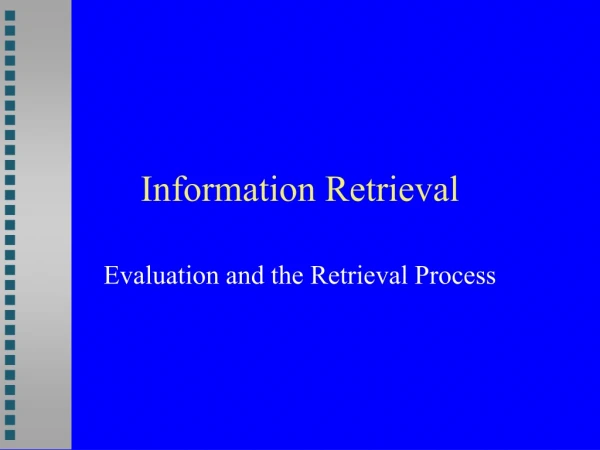 Information Retrieval