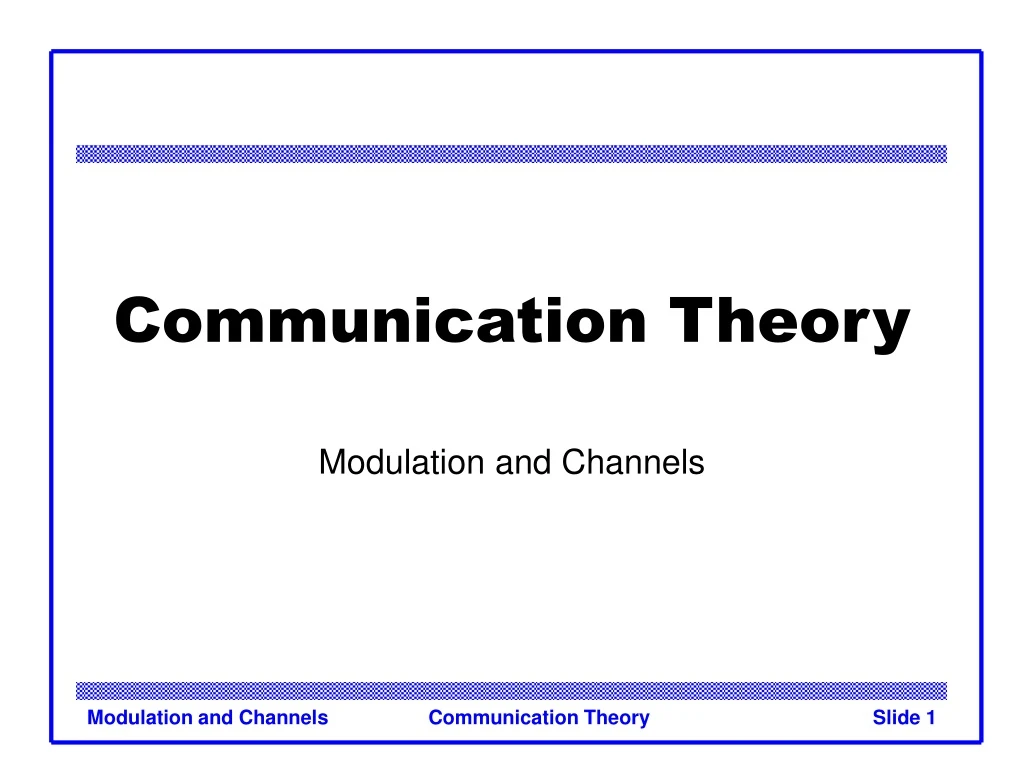 communication theory