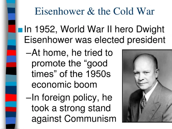 Eisenhower &amp; the Cold War
