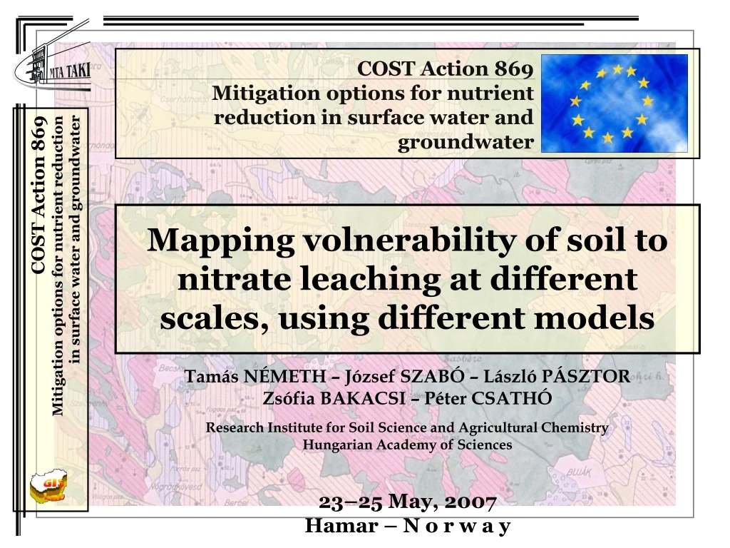 cost action 869 mitigation options for nutrient