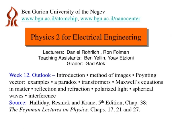 Physics 2 for Electrical Engineering