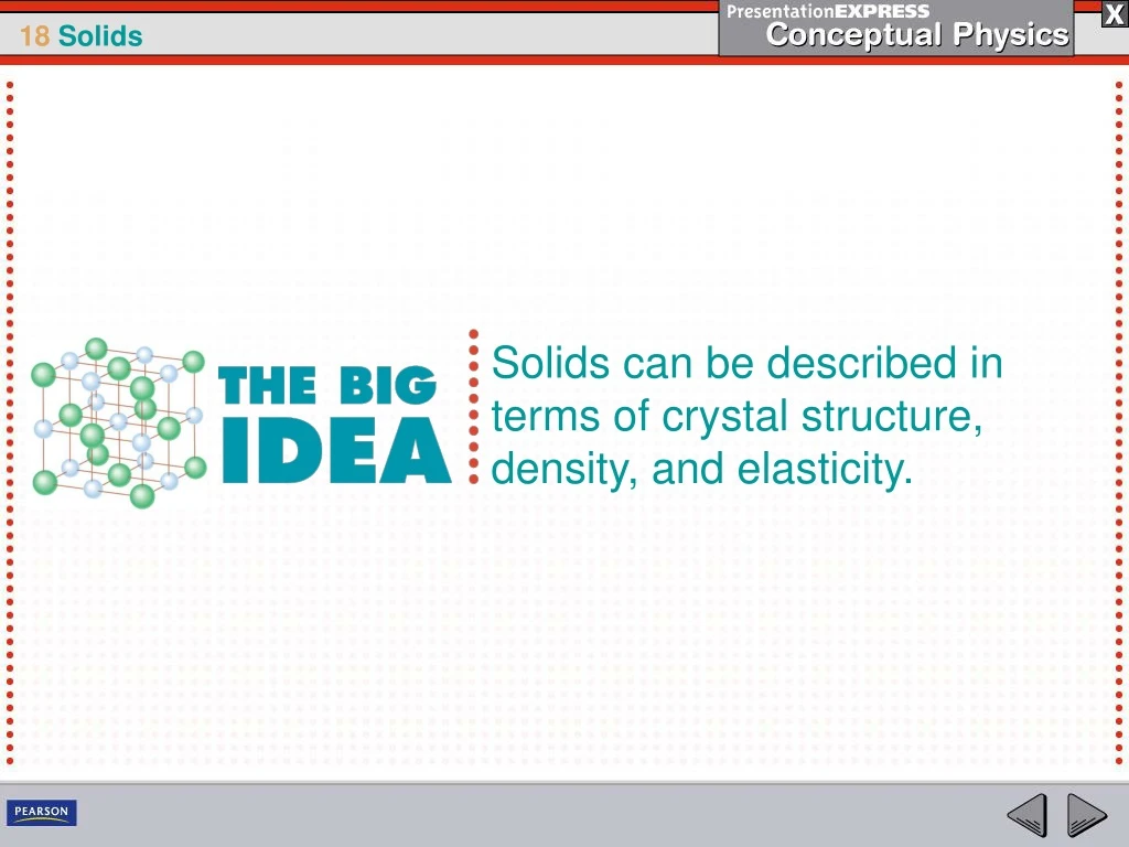 solids can be described in terms of crystal