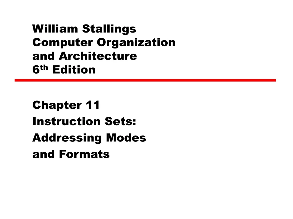 william stallings computer organization and architecture 6 th edition