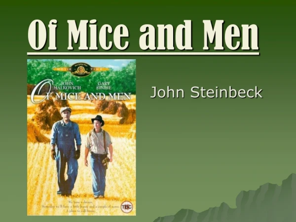 Of Mice and Men