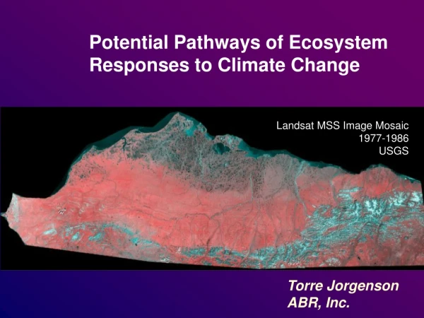 Potential Pathways of Ecosystem Responses to Climate Change