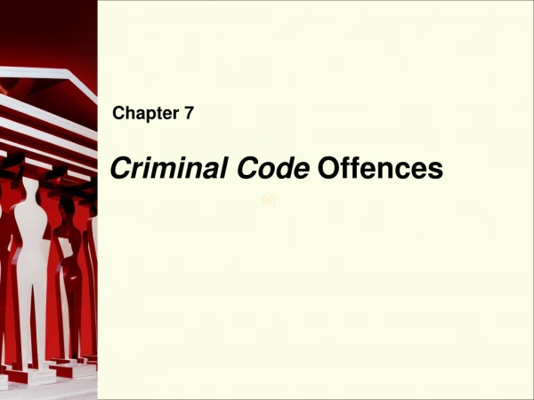 Criminal Code  Offences