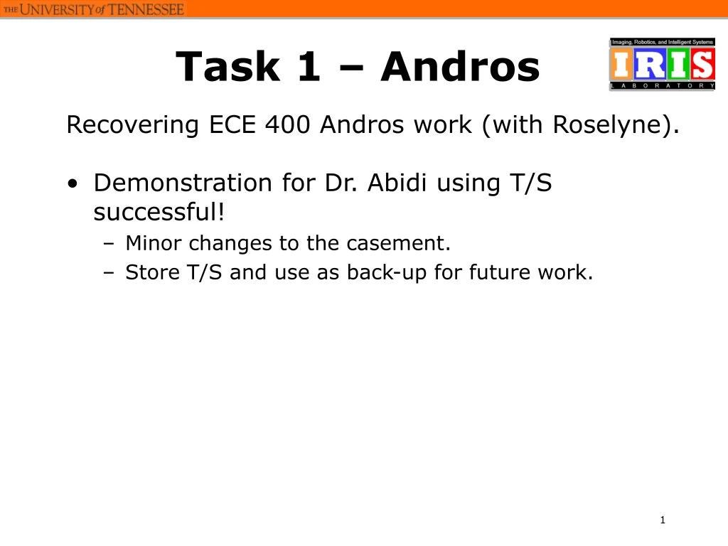task 1 andros