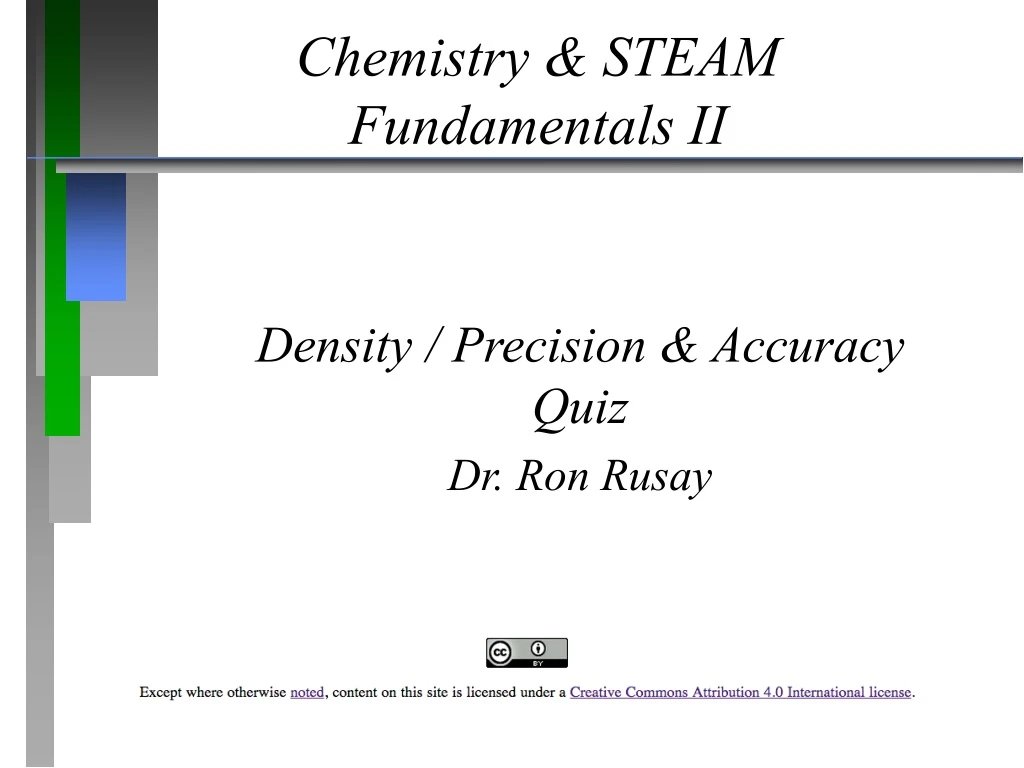 chemistry steam fundamentals ii