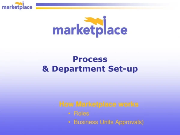 Process  &amp; Department Set-up