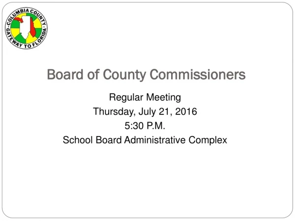 Board of County  Commissioners