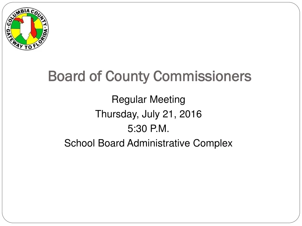 board of county commissioners