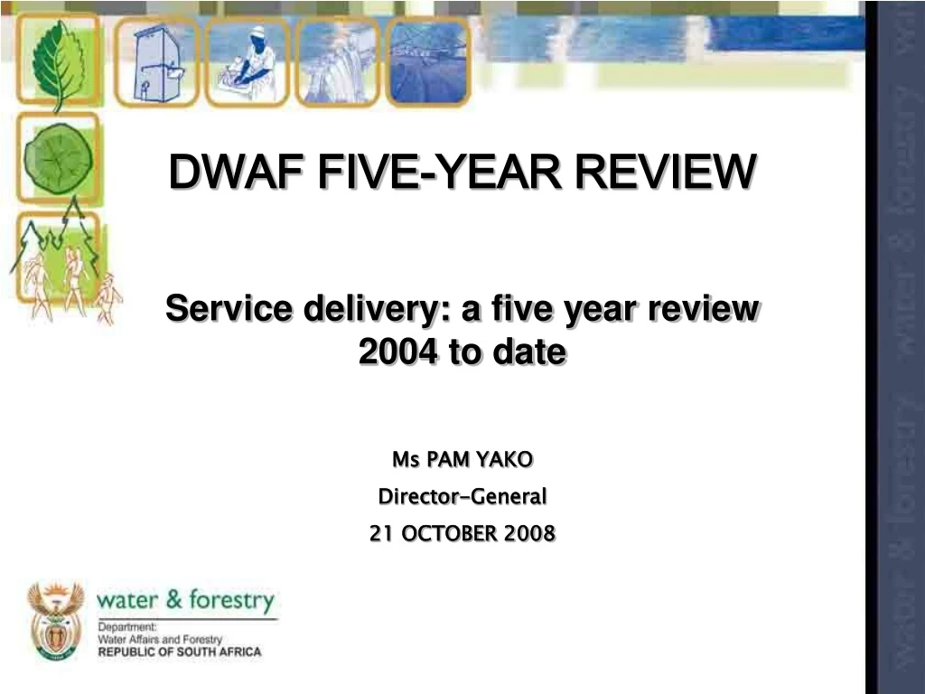 dwaf five year review service delivery a five