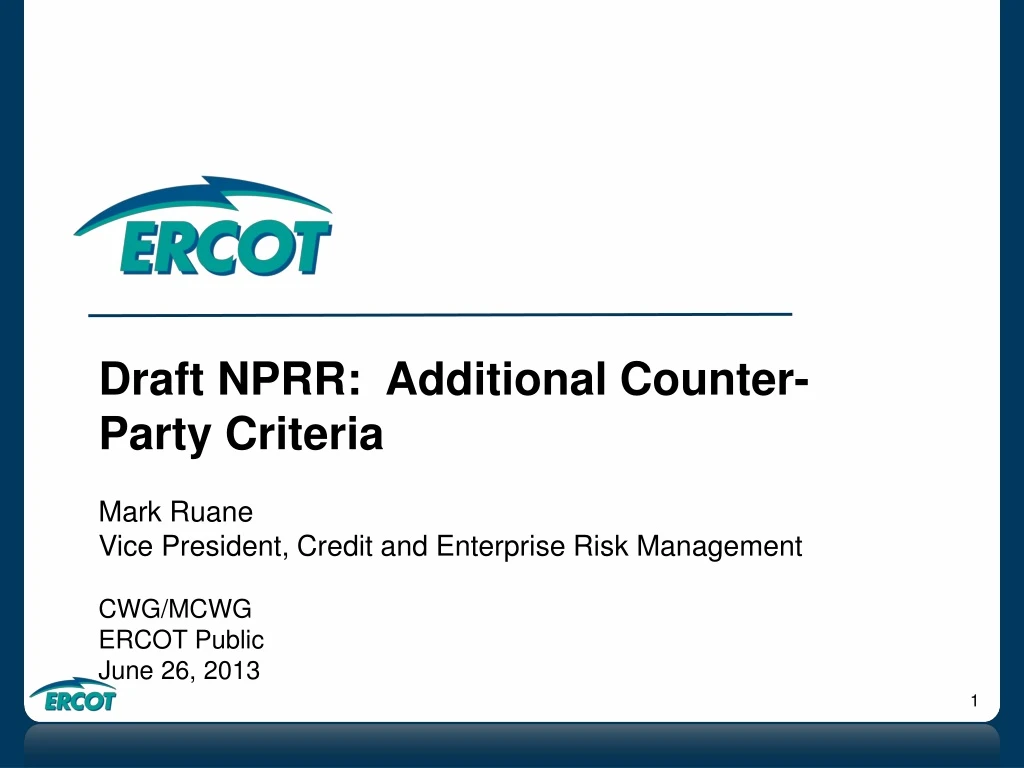 draft nprr additional counter party criteria mark