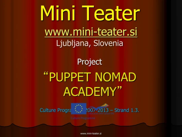 Mini Teater mini-teater.si Ljubljana, Slovenia