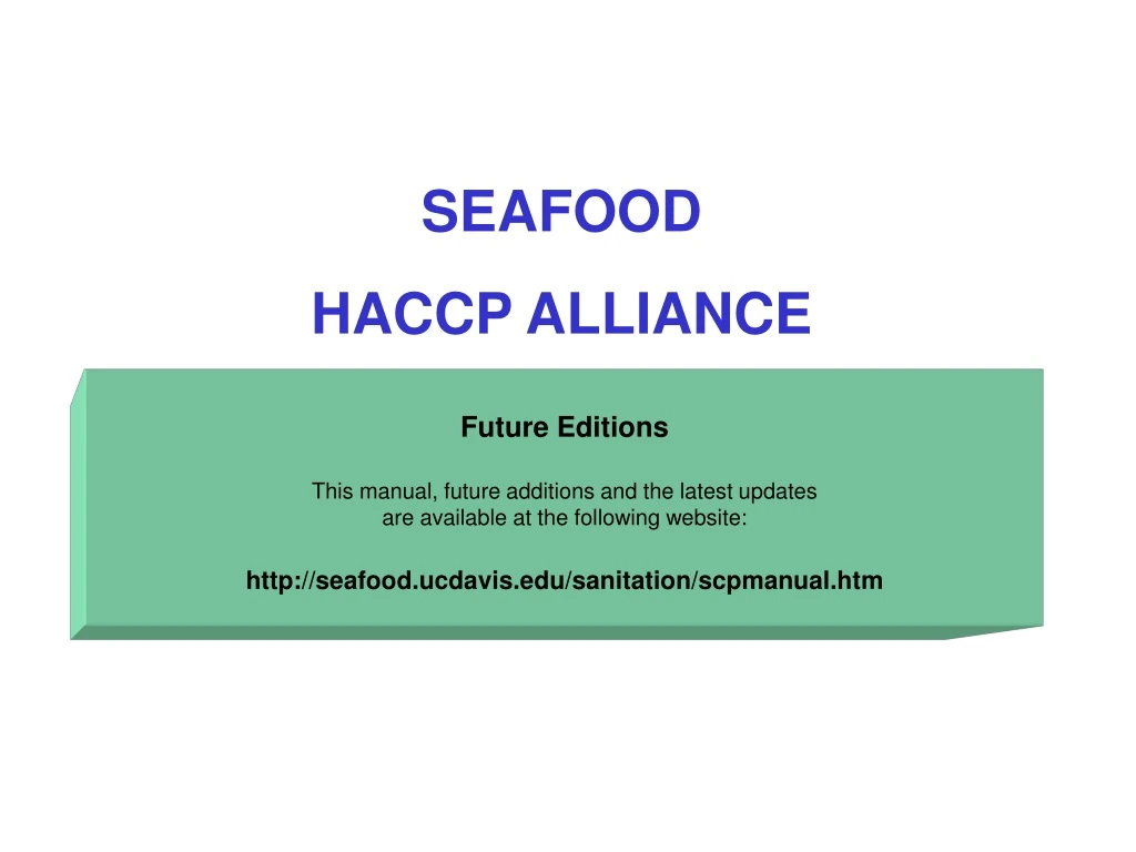 seafood haccp alliance