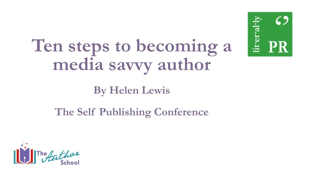 ten steps to becoming a media savvy author