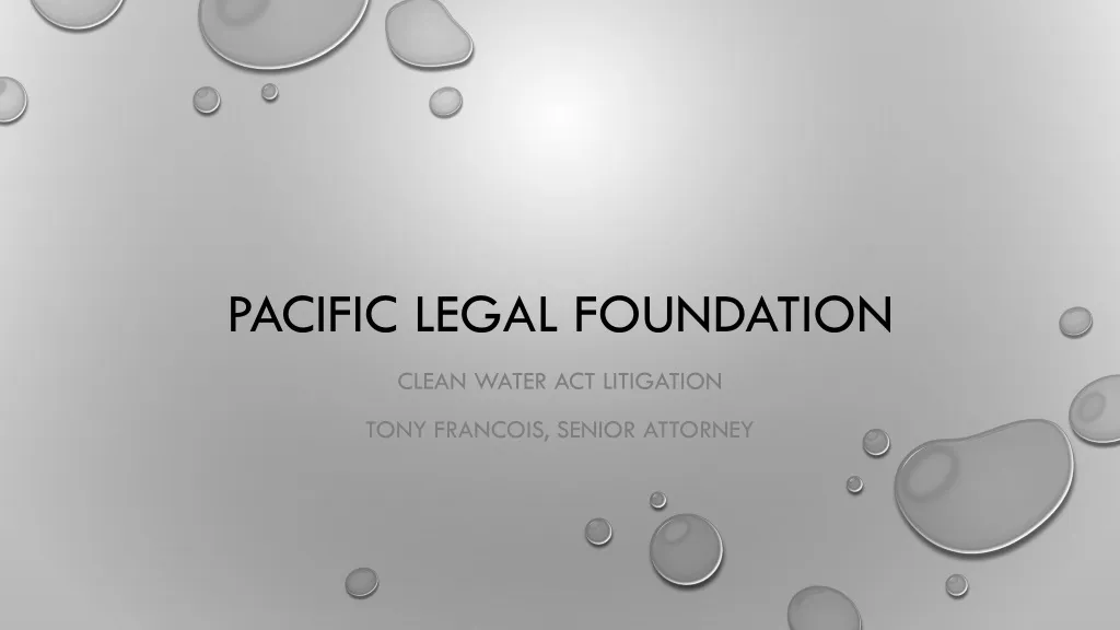 pacific legal foundation