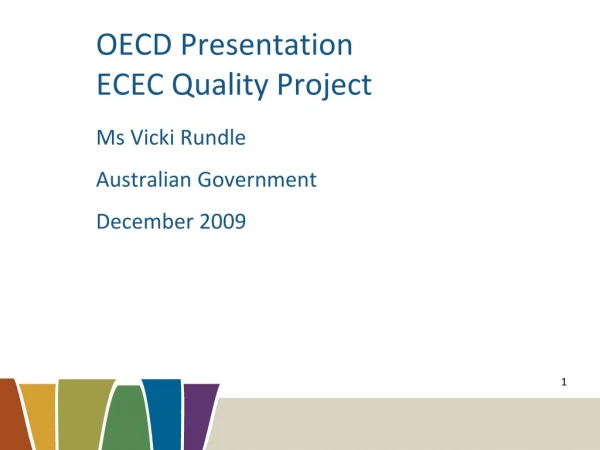 OECD Presentation ECEC Quality Project