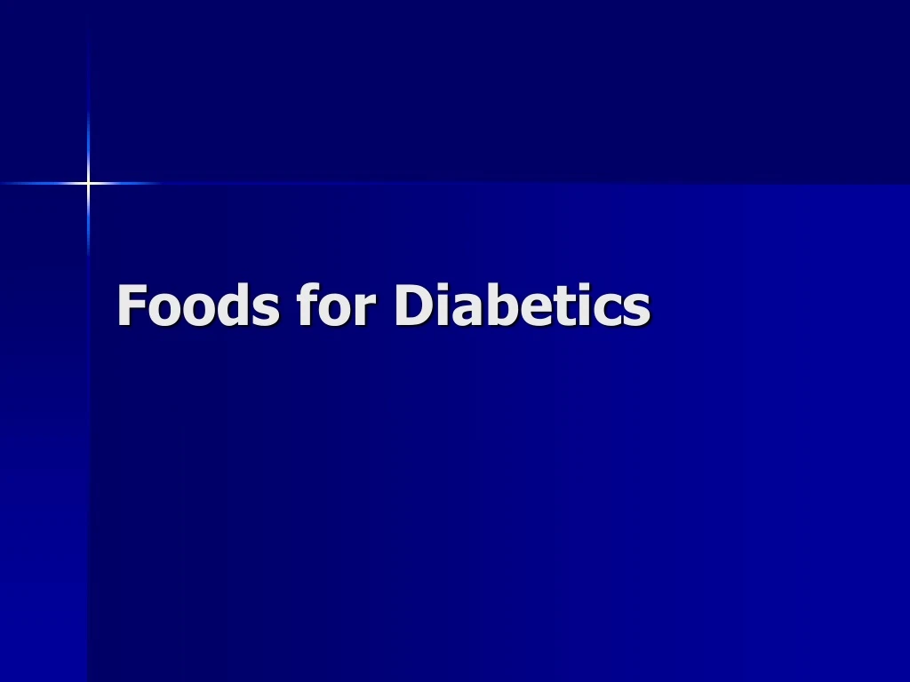 foods for diabetics