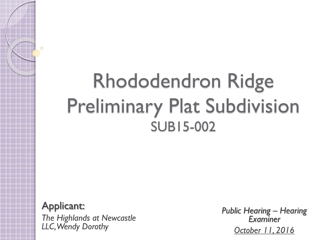 rhododendron ridge preliminary plat subdivision sub15 002