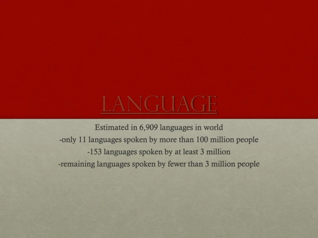 language