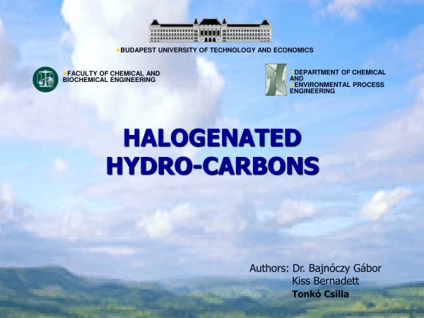 HALOGENATED  HYDRO-CARBONS