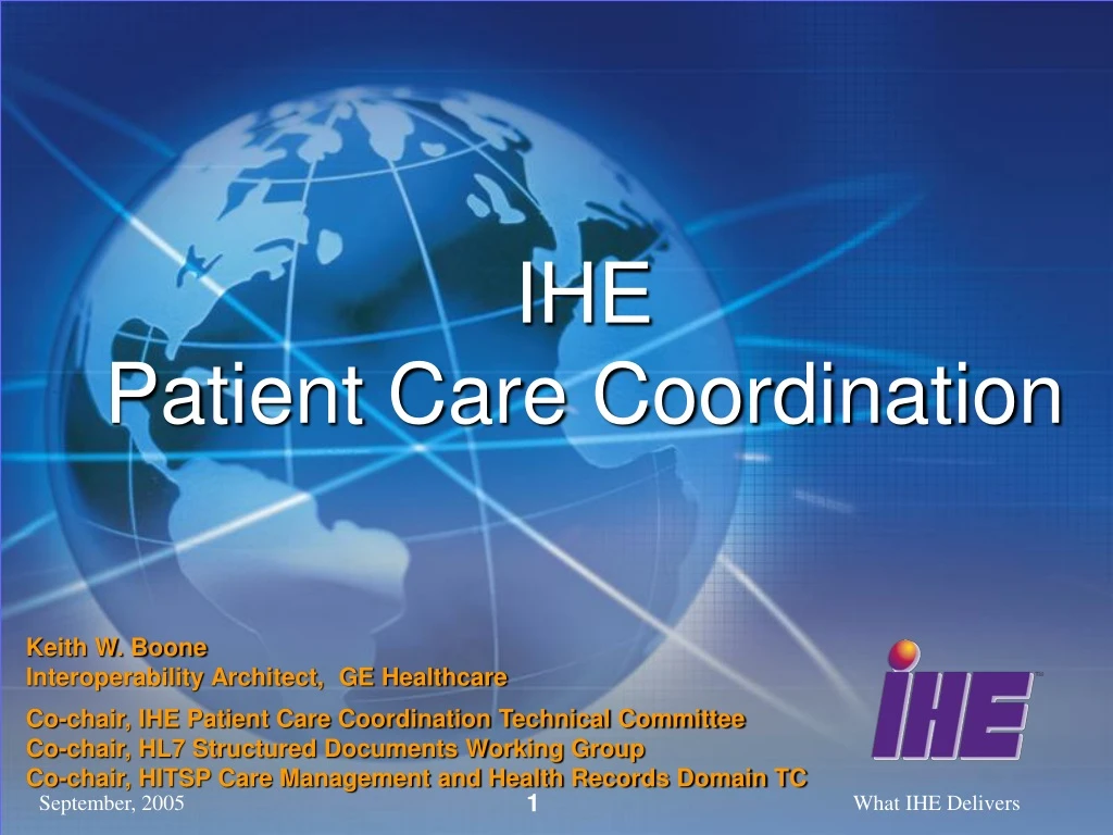 ihe patient care coordination
