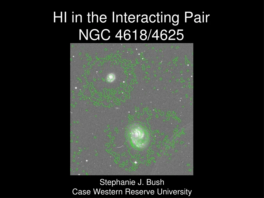 hi in the interacting pair ngc 4618 4625