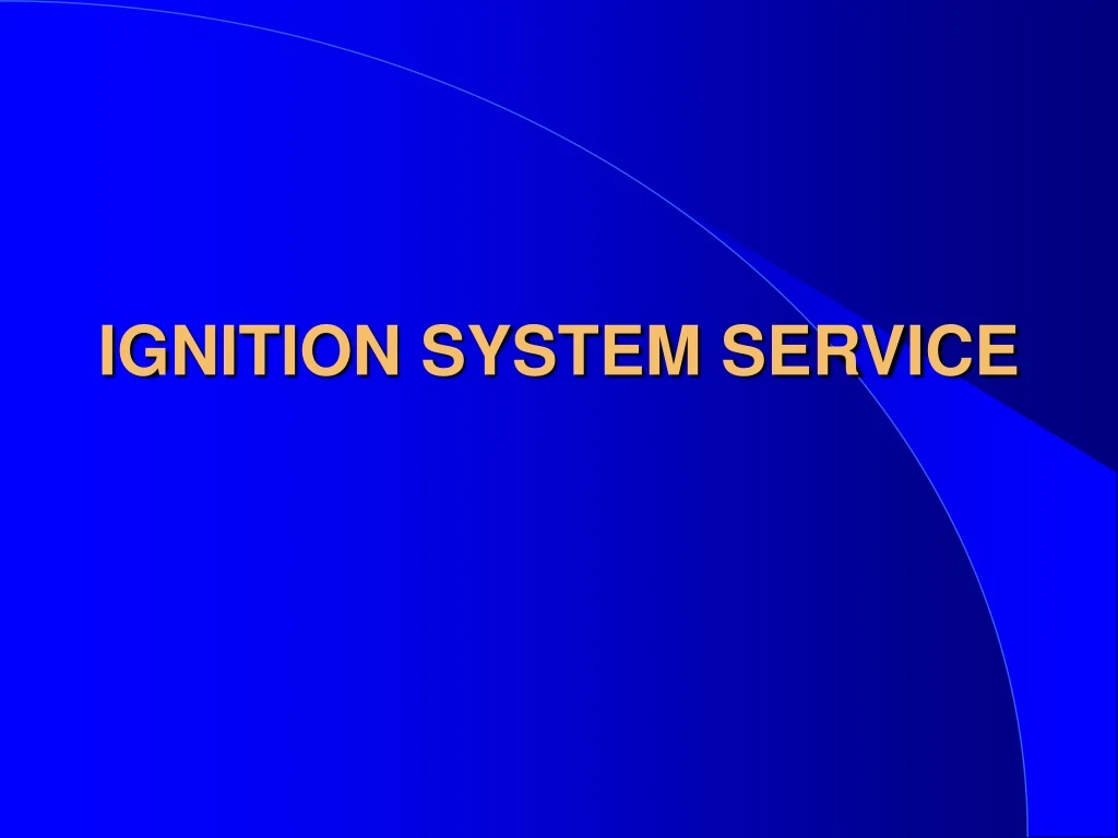 ignition system service