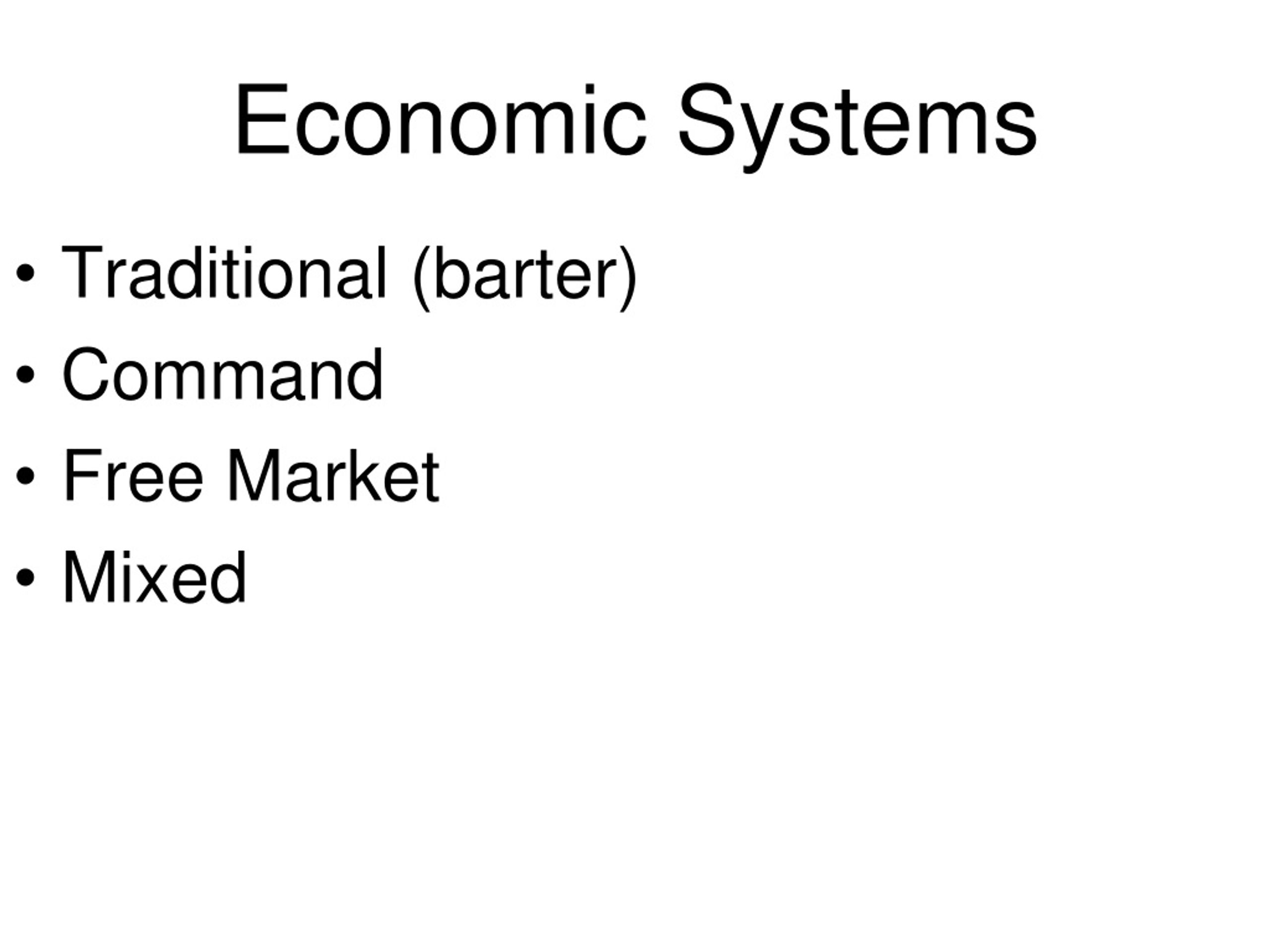 PPT - Economic Systems PowerPoint Presentation, free download - ID:9234240