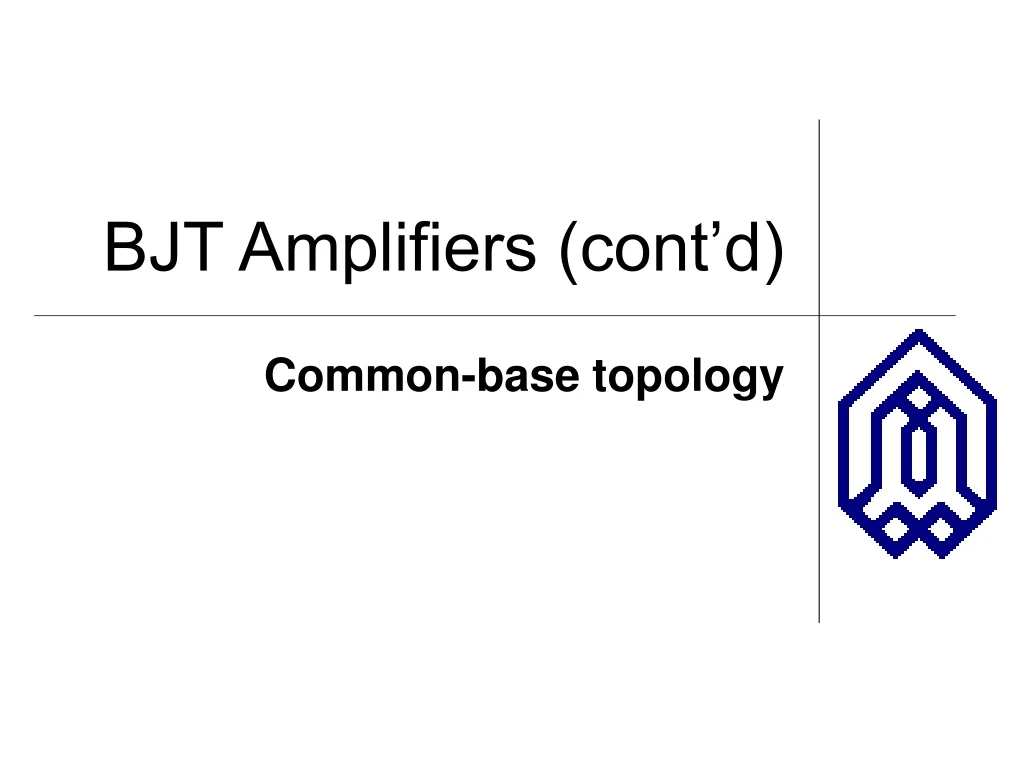 bjt amplifiers cont d