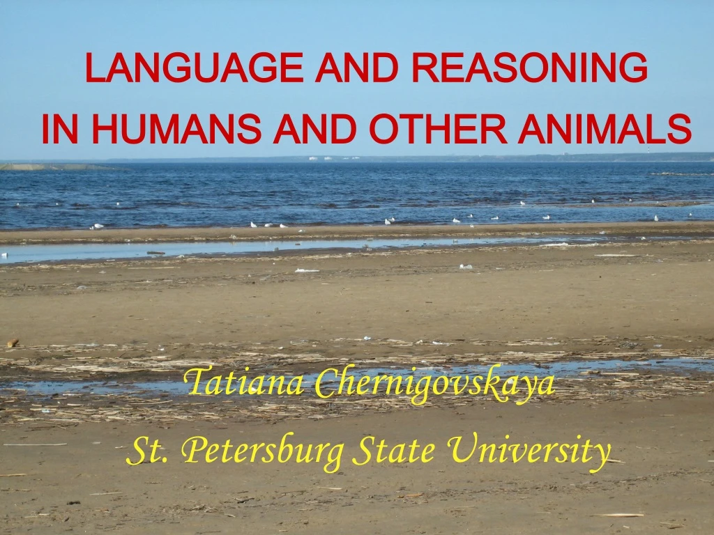 language and reasoning in humans and other