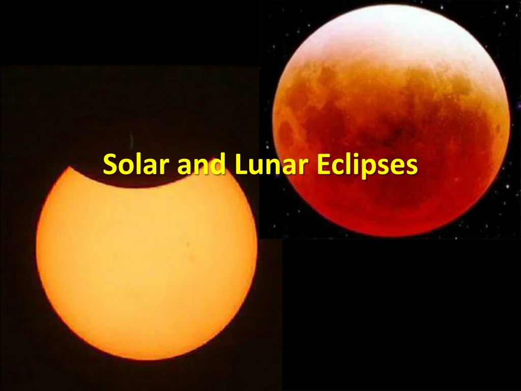 solar and lunar eclipses