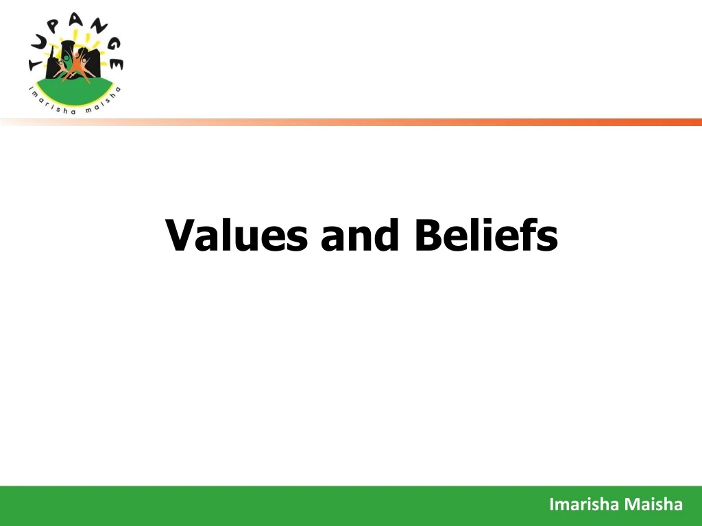 values and beliefs
