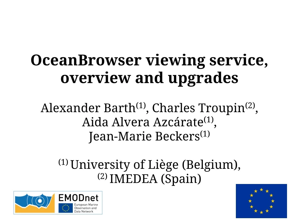 oceanbrowser viewing service overview