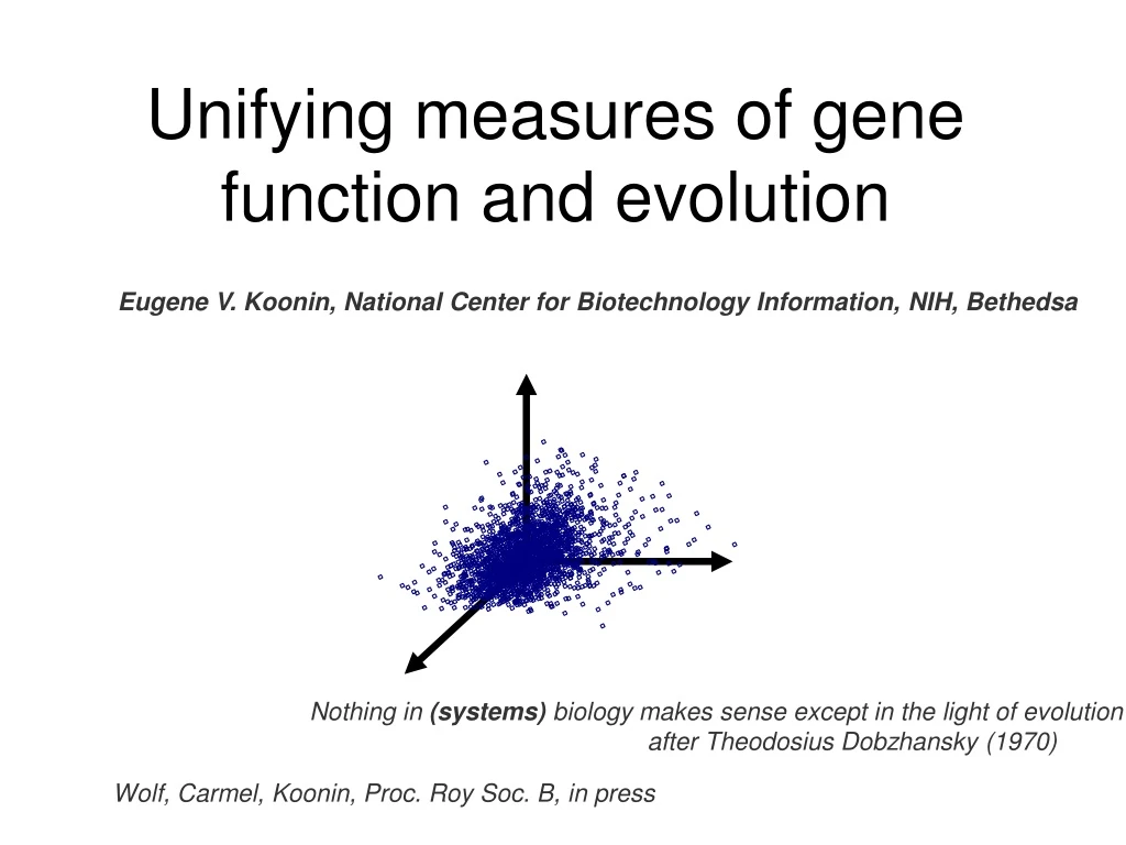 unifying measures of gene function and evolution