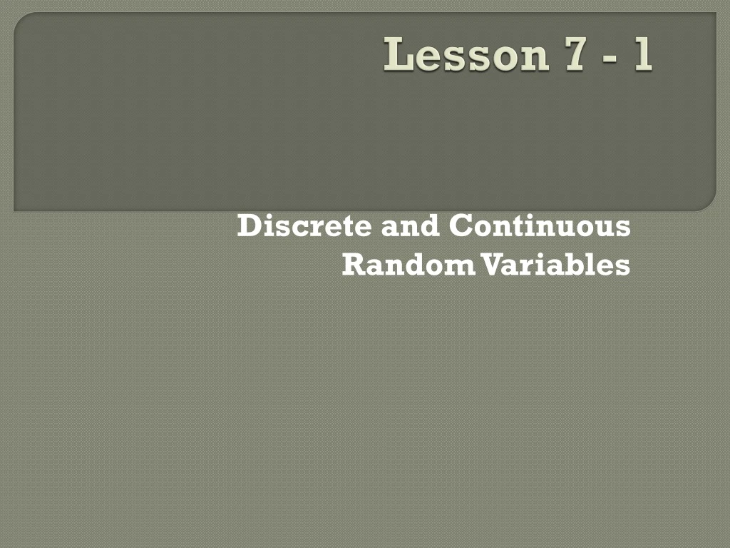 lesson 7 1