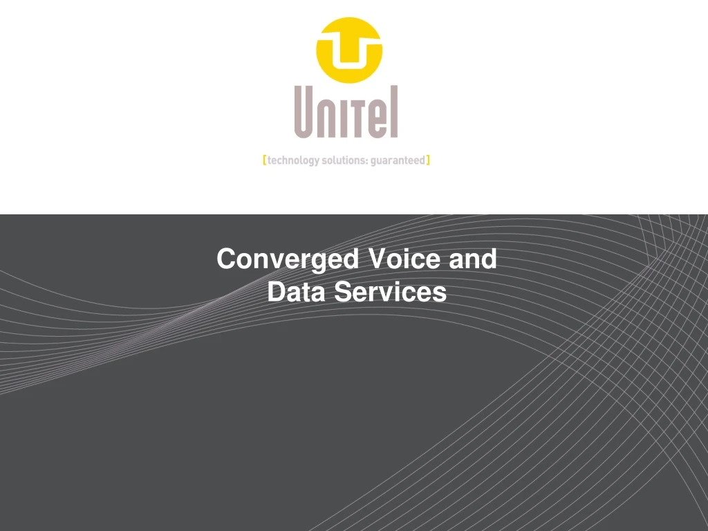 converged voice and data services