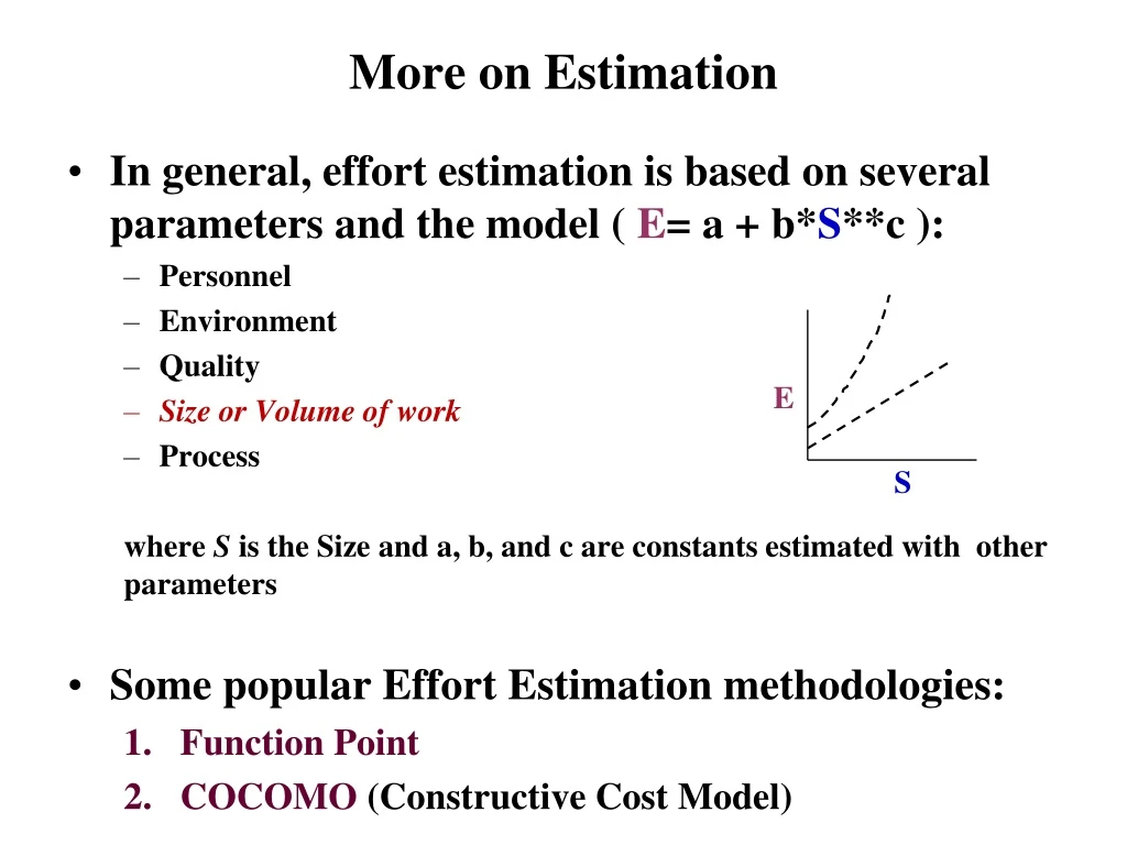 more on estimation