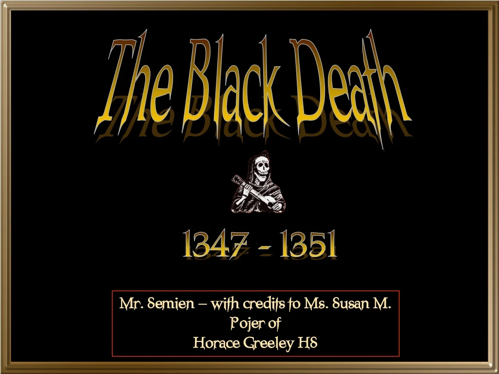 the black death