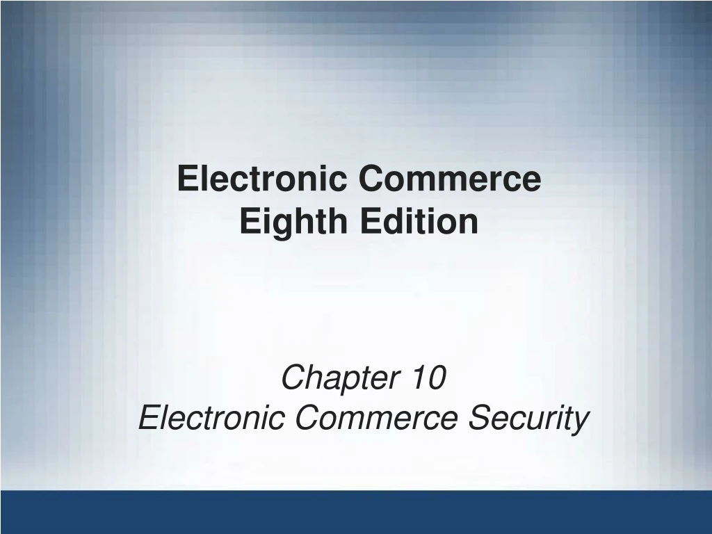 electronic commerce eighth edition