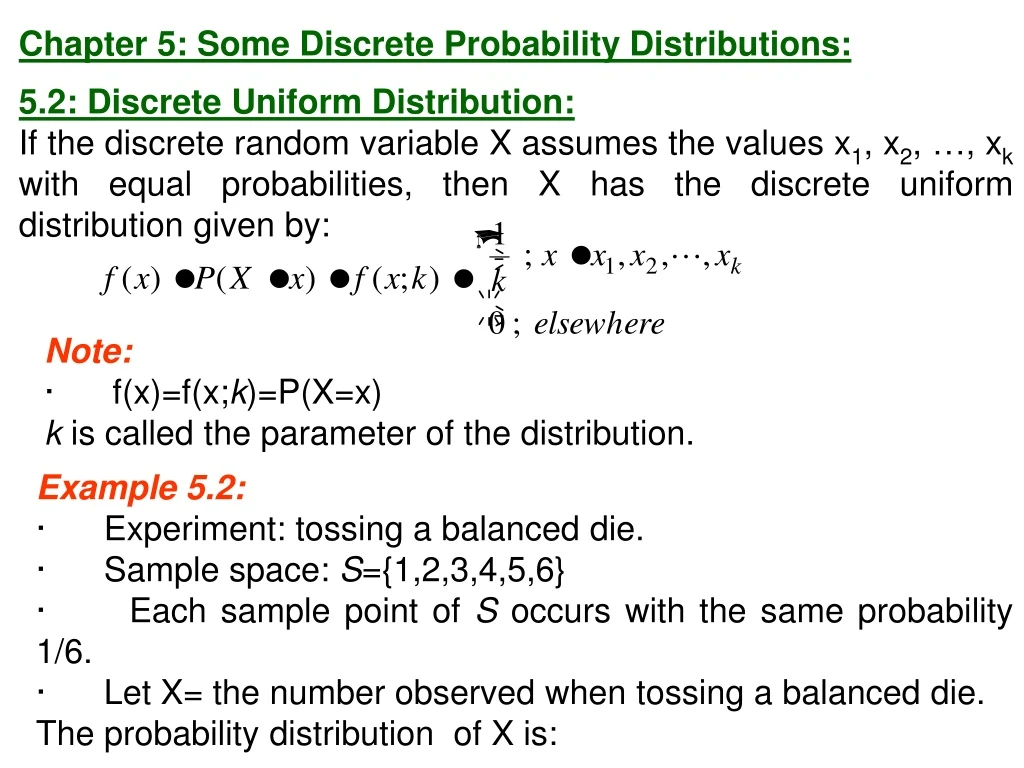 chapter 5 some discrete probability distributions