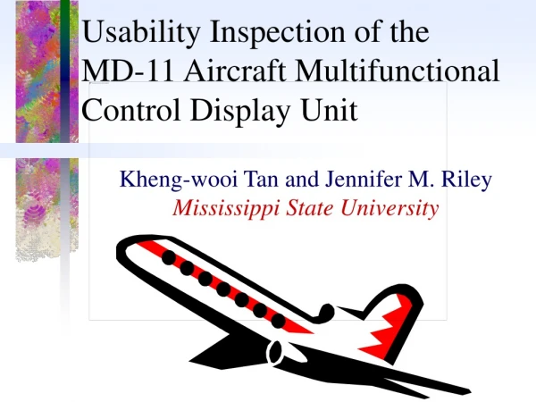 Usability Inspection of the  MD-11 Aircraft Multifunctional Control Display Unit