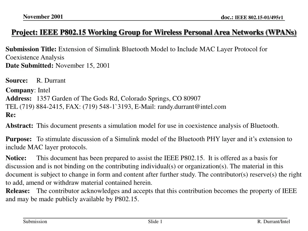 project ieee p802 15 working group for wireless