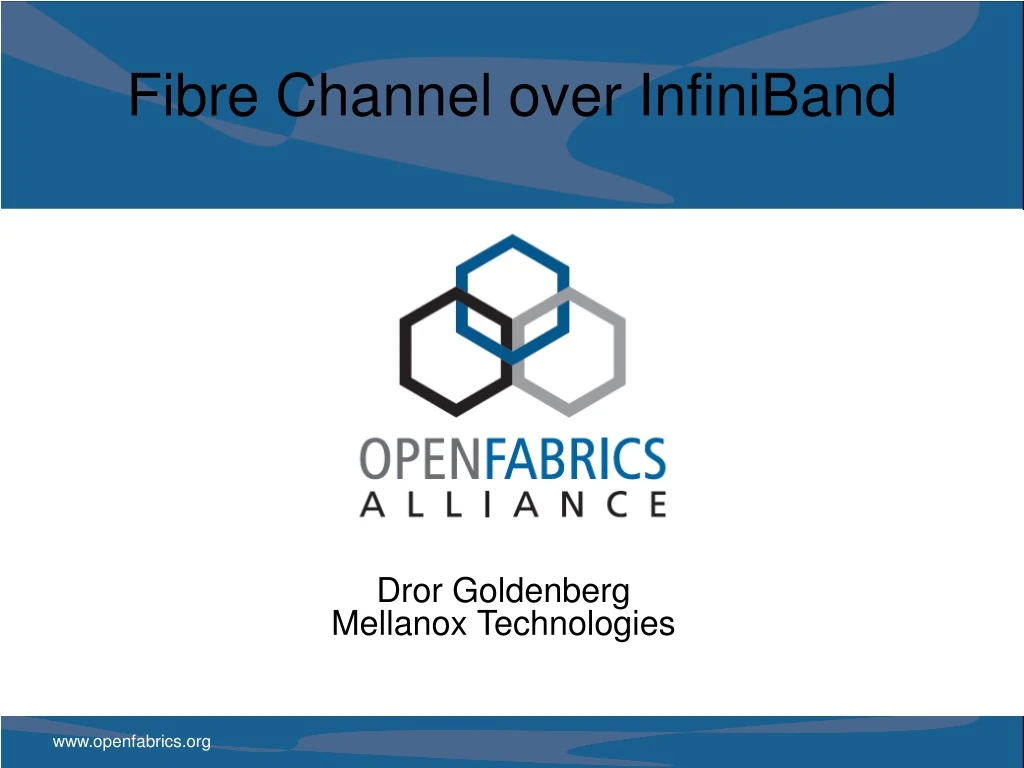 fibre channel over infiniband