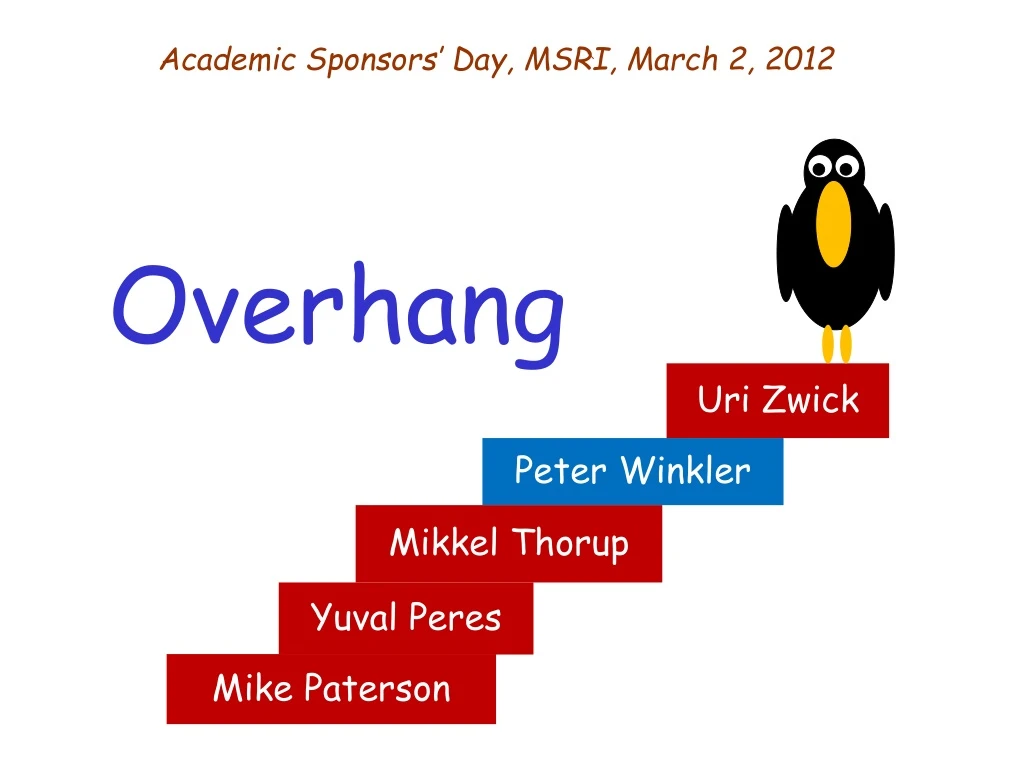 academic sponsors day msri march 2 2012