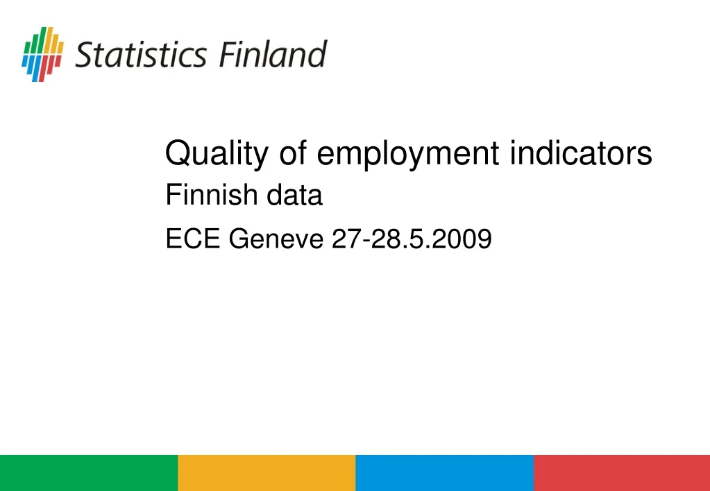 quality of employment indicators finnish data