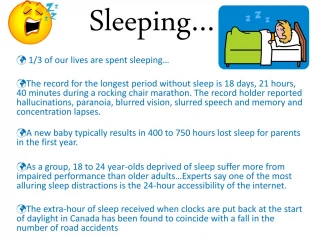 Sleeping… - slide 1