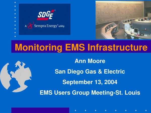 Monitoring EMS Infrastructure